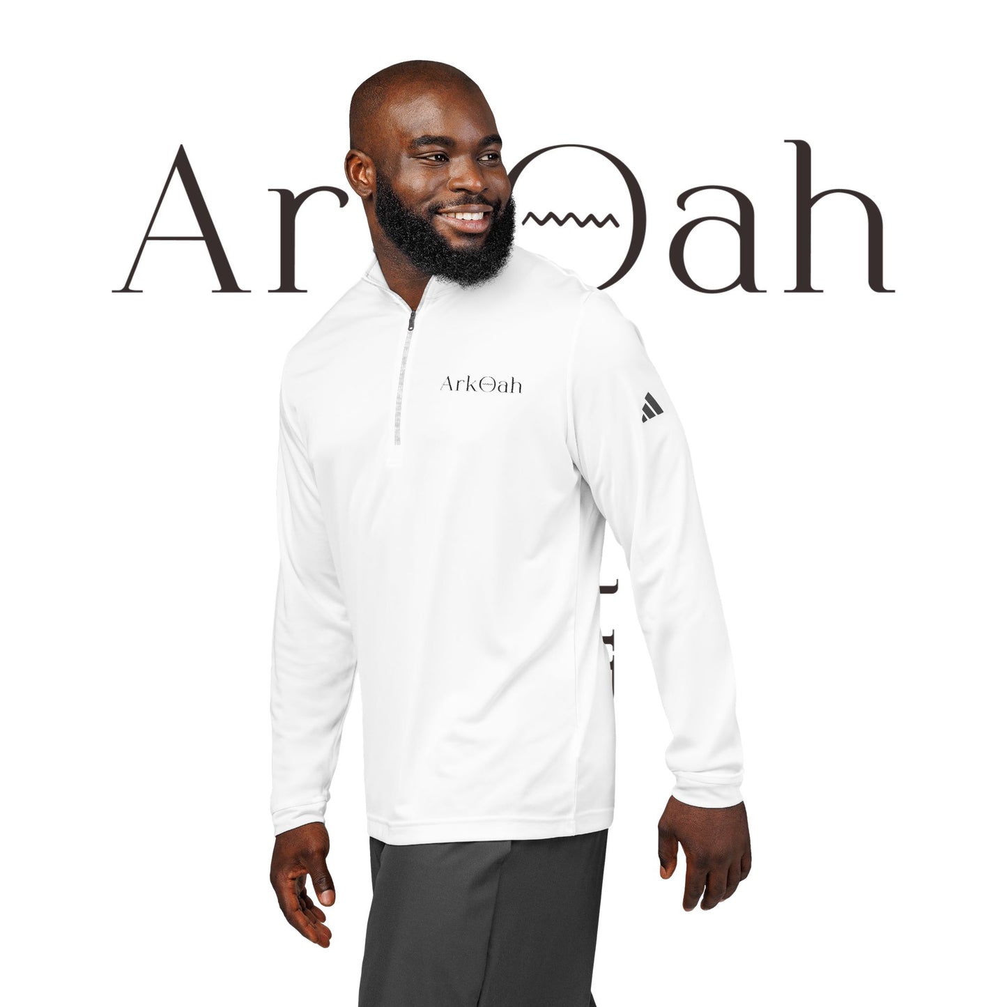 ArkOah x adidas® Unisex Quarter-Zip Pullover (Embroidery)
